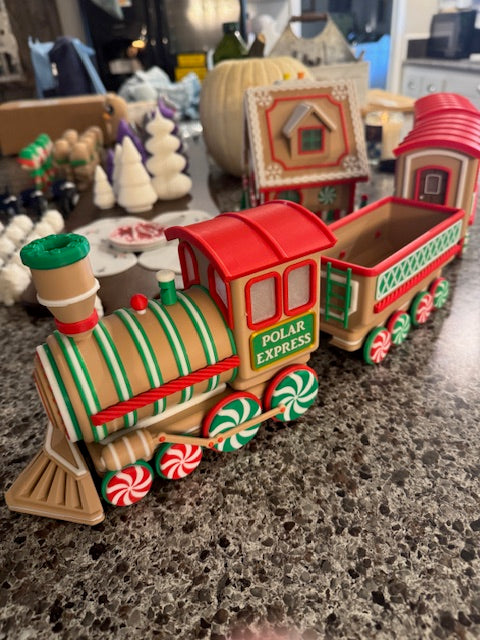 3D Printed "Gingerbread Train"