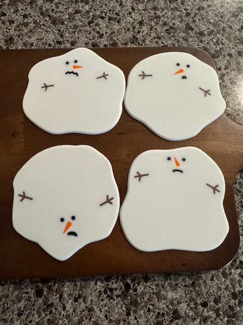 3D Printed "Melted Snowman Coasters"